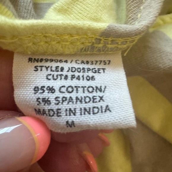 90’s Billabong Yellow and Gray Mini Pencil Striped Dress Size M - Picture 6 of 7